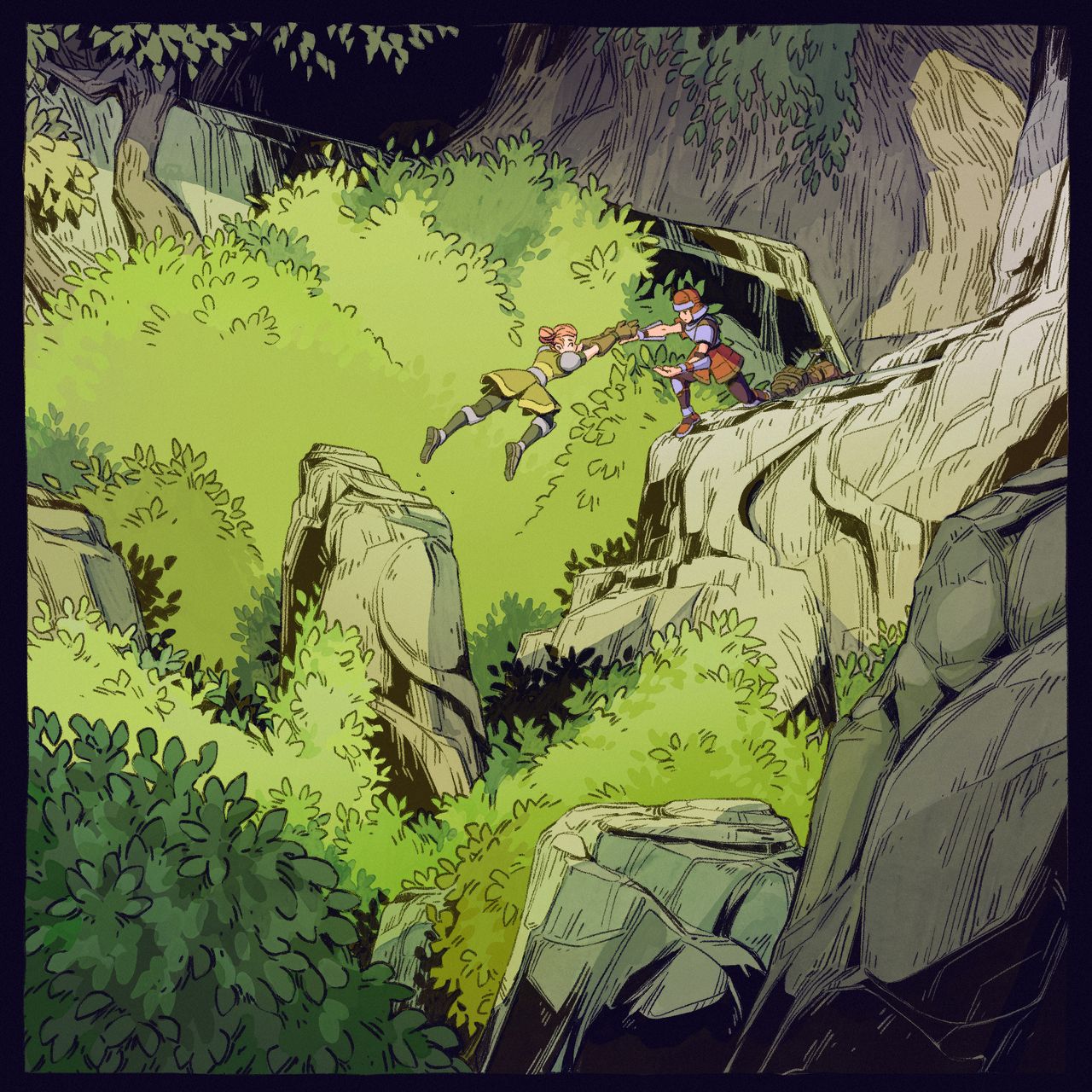 Concept art for Gardens' ARPG.