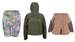 Lululemon's new Hike collection, shorts and a jacket