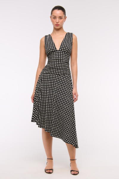 Abercrombie & Fitch , Plunge Ruched Knit Midi Dress (Was $80) 