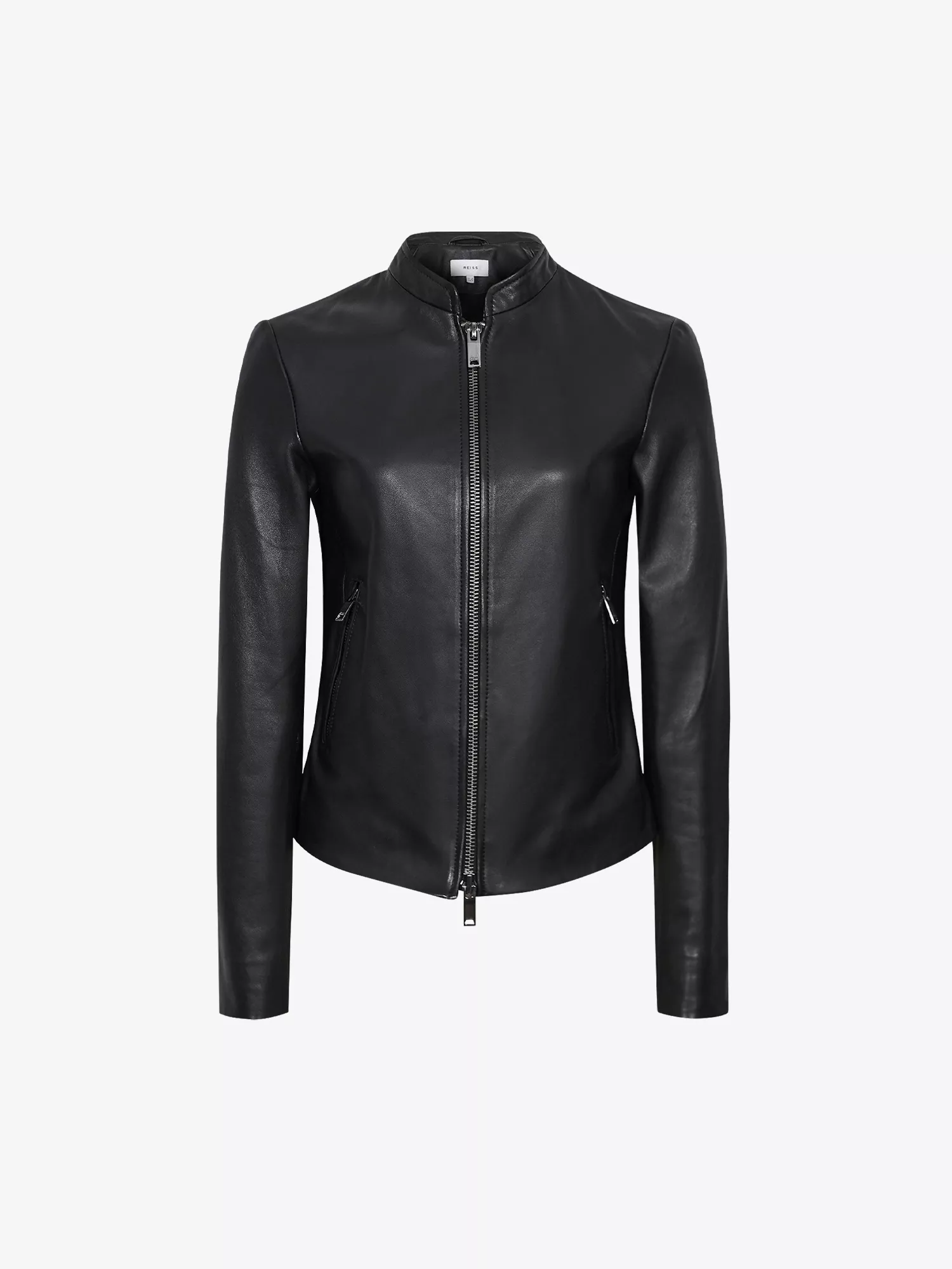 Selfridges, Allie Slim-Fit Leather Biker Jacket - Black