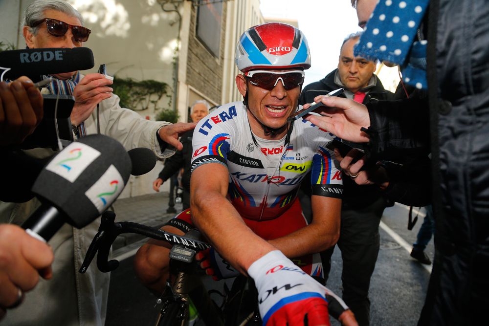 A brave effort from Alexander Kristoff (Team Katusha) at Milan-San Remo