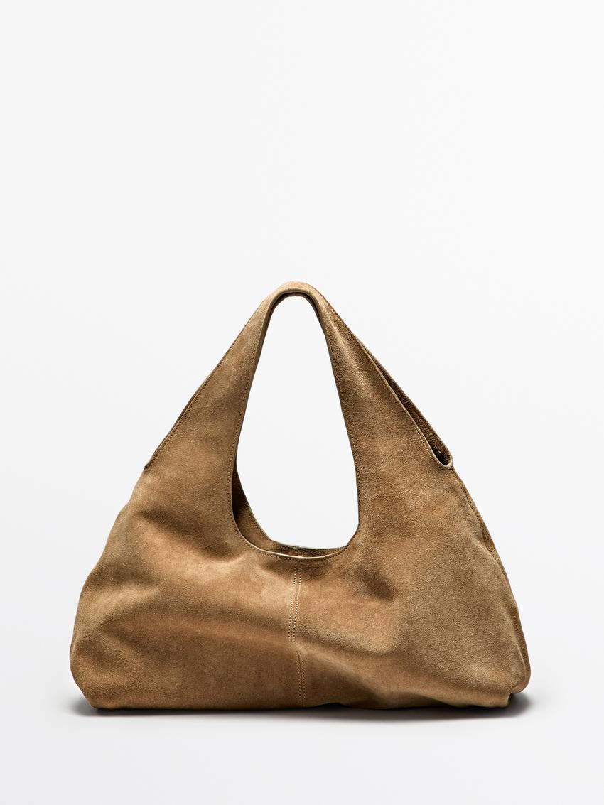 Massimo Dutti, Medium Split Leather Lady Bag