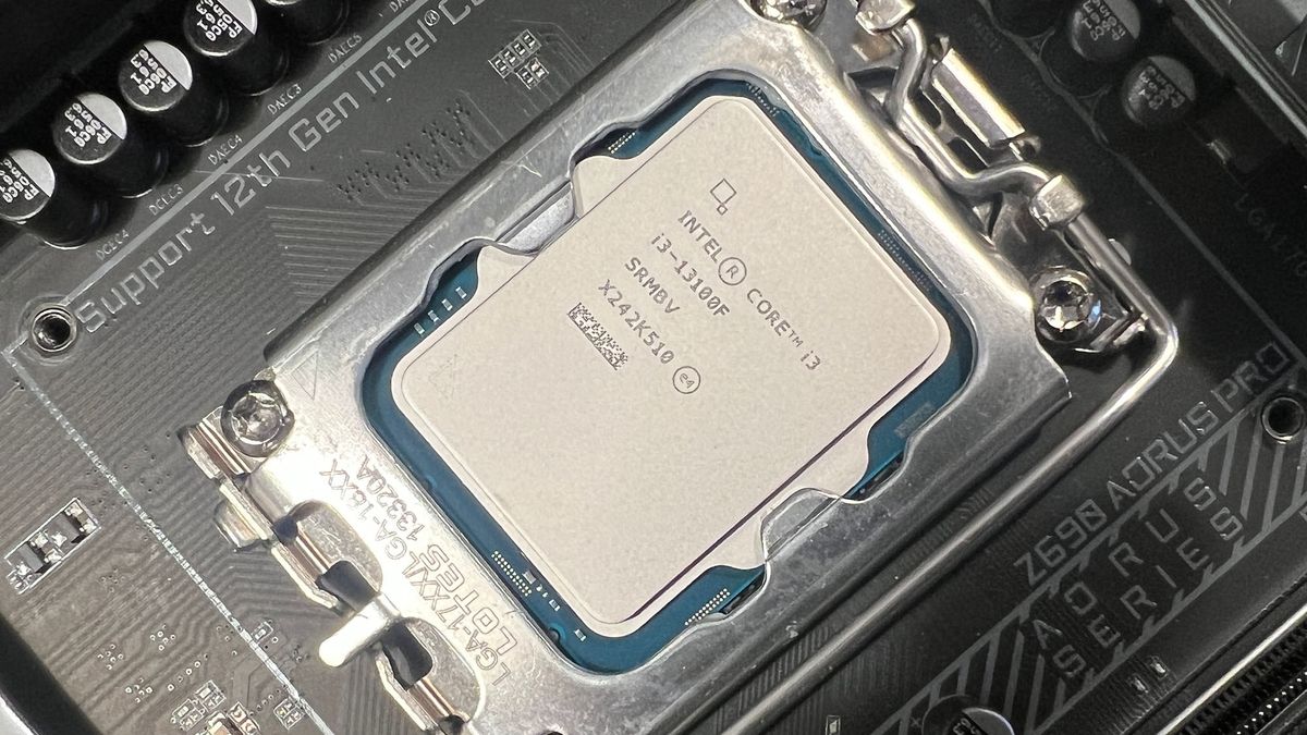 An Intel Core i3-13100F