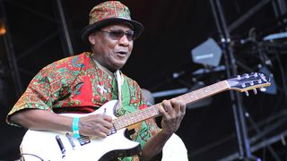 Ebo Taylor performs on stage during day three of the Womad Festival 2011 at Charlton Park on July 31, 2011 near Malmesbury in Wiltshire, England