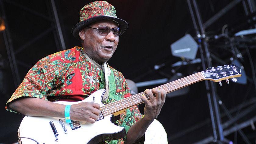 Ebo Taylor performs on stage during day three of the Womad Festival 2011 at Charlton Park on July 31, 2011 near Malmesbury in Wiltshire, England