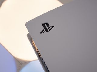 PS5 console with logo