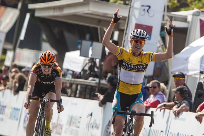 Alison Powers (Now and Novartis) takes another win in Redlands.