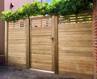 garden gate ideas: wooden gate and fence from Jacksons Fencing