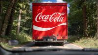 Coca-Cola rebrand material showing new design