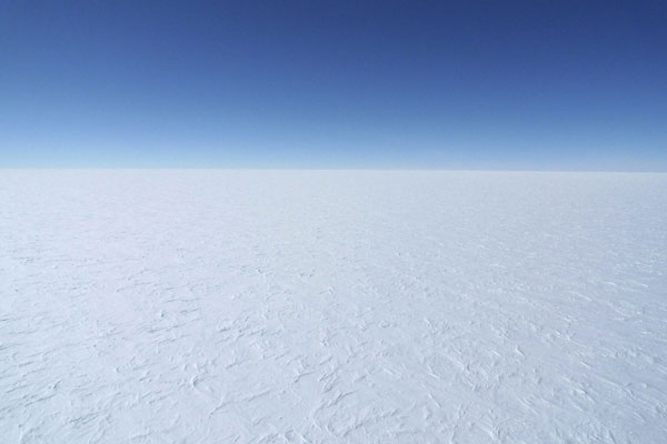 View of the East Antarctic Ice Sheet from DC-3.