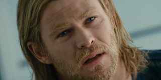 Chris Hemsworth as a disappointed God of Thunder in Thor
