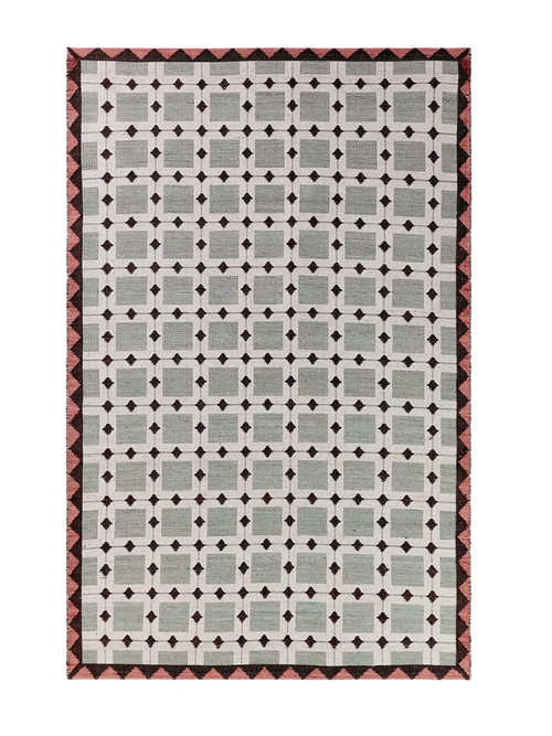 Tile Grid Outdoor Rug, 2' x 3'
