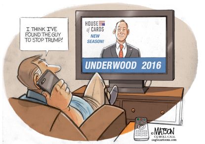 Political cartoon U.S. House of Cards GOP 2016