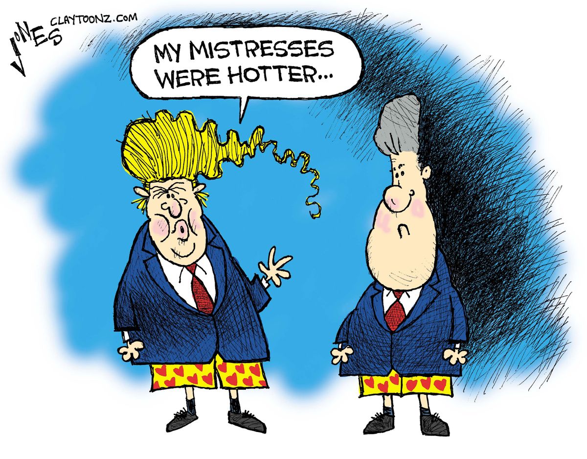 Political Cartoon U S Donald Trump Bubba Mistresses The Week