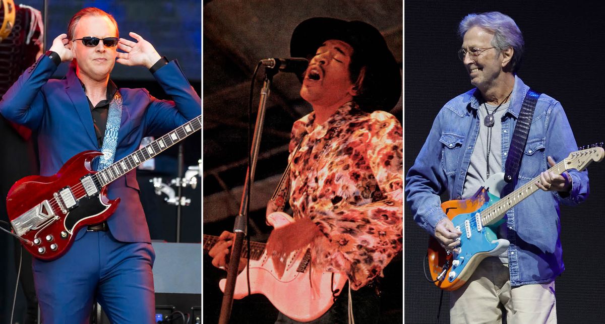 Joe Bonamassa, Jimi Hendrix and Eric Clapton; with JoBo on the SG, Hendrix and Slowhand on Strats – is this the ultimate blues jam?