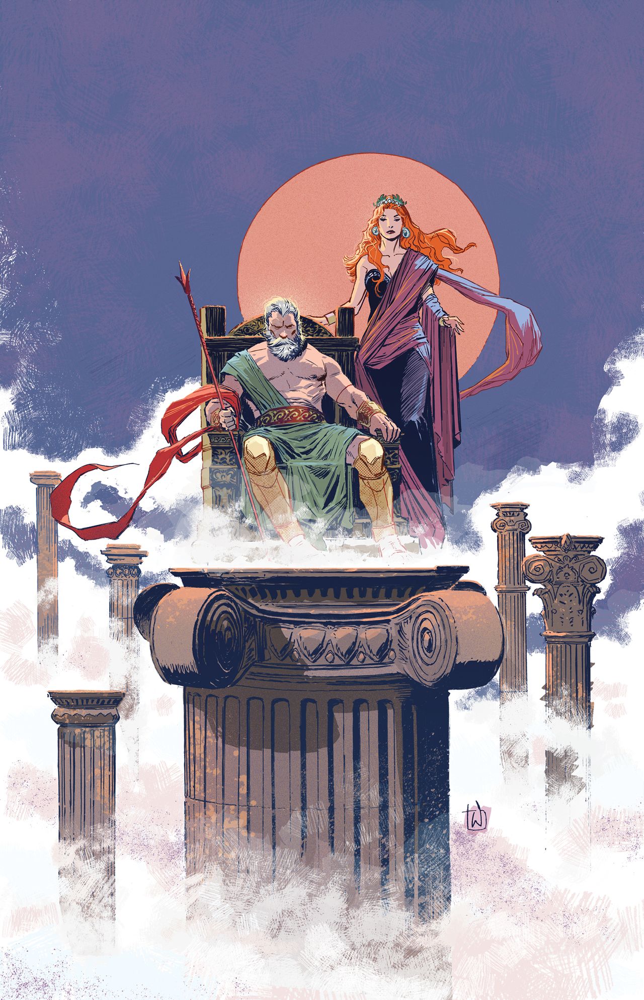 Olympus: Rebirth #1 variant cover by Lee Weeks
