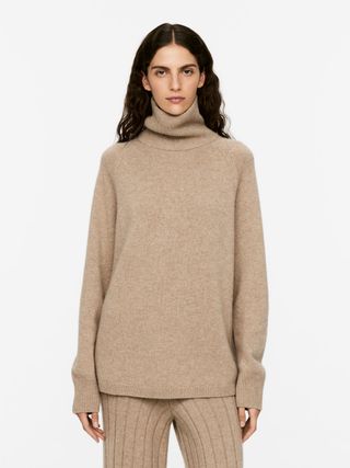 Roll-Neck Cashmere-Wool Jumper