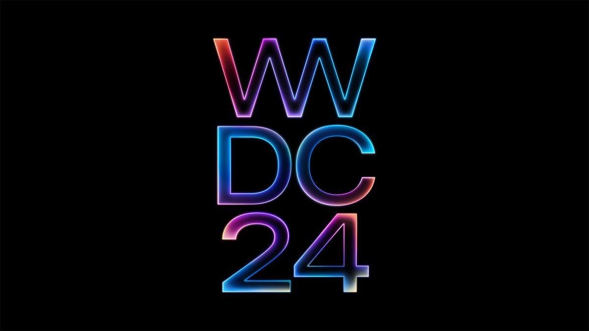 Apple&#039;s WWDC 2024 logo on black background