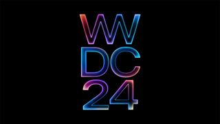 Apple's WWDC 2024 logo on black background