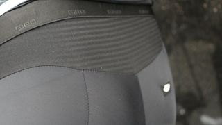 The Chrono Pro bib has a stretch-woven lumbar panel (Ben Delaney / Immediate Media)