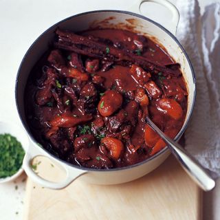 Lamb Casserole with Apricots and Prunes