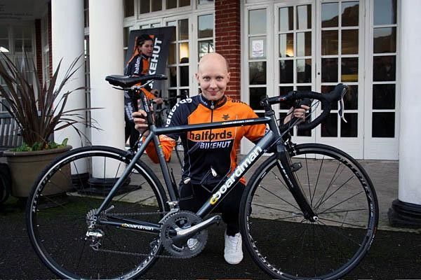 Joanna Rowson models the new kit,