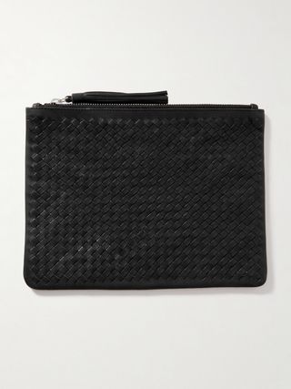 Woven Leather Pouch