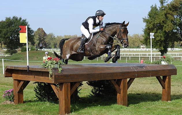 Joseph MURPHY (IRL) riding SPORTSFIELD OTHELLO during the cross country phase of the CCI**** at Les Etoiles de Pau, in Pau France between 23th -26th October 2014