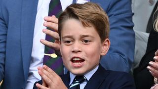 Prince George of Wales watches Carlos Alcaraz vs Novak Djokovic in the Wimbledon 2023 men's final