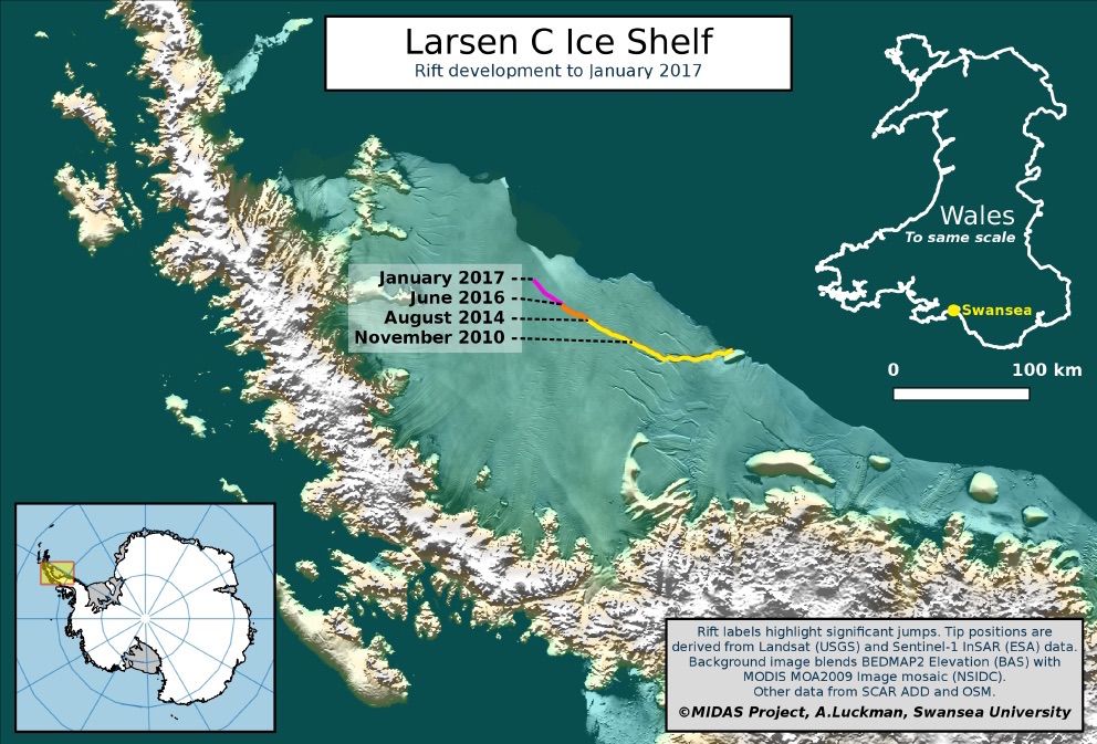 Antarctica ice shelf