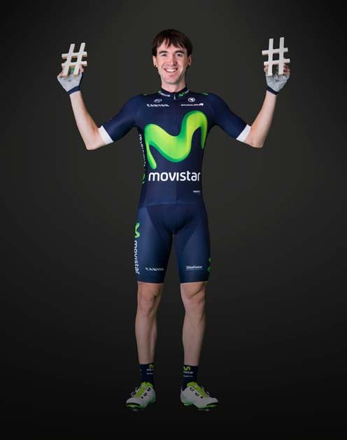 Ion Izagirre with a pair of hashtags