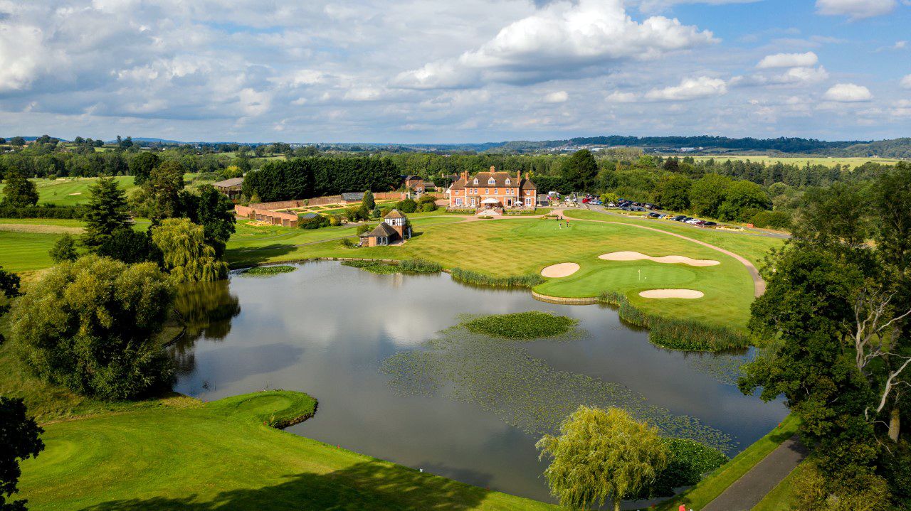 The par-3 18th hole at The Astbury