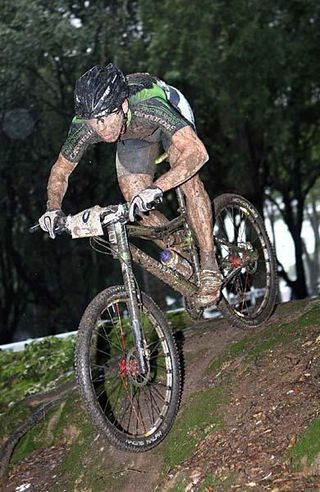 Marco Aurelio Fontana (Cannodale Factory Racing) on his way to a win at the Maremma Cup in 2009.
