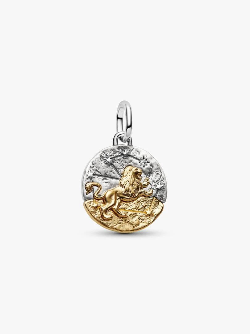 Leo Zodiac Medallion Charm.