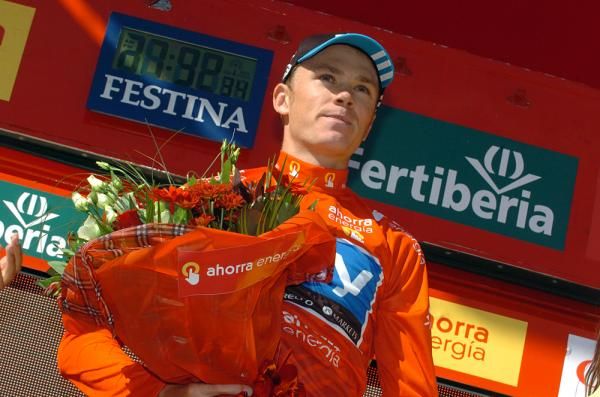 New race leader Chris Froome (Sky)