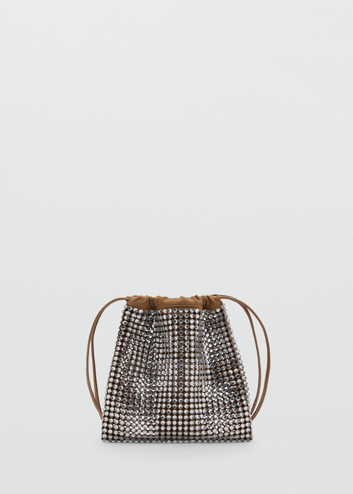 MANGO, Handbag With Rhinestone Decoration