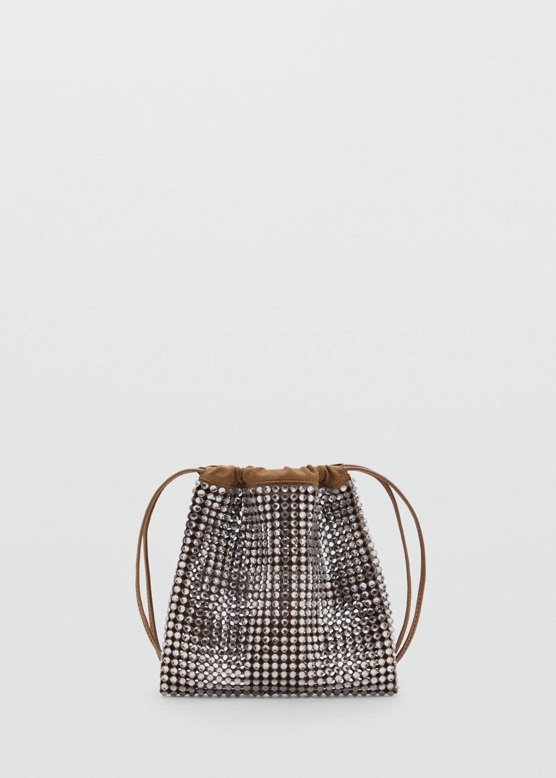 MANGO, Handbag With Rhinestone Decoration
