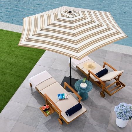 Best Choice Products 10ft Outdoor Steel Market Patio Umbrella