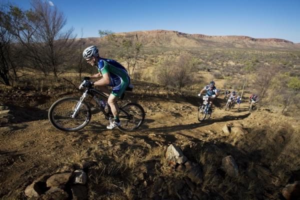 Ingkerreke Commercial MTB Enduro racers in action