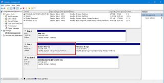 Windows 10 System Reserved partition upgrade fix