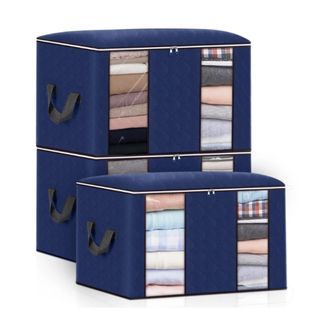 HONEIER Closet Organizers and Storage Bags in blue 