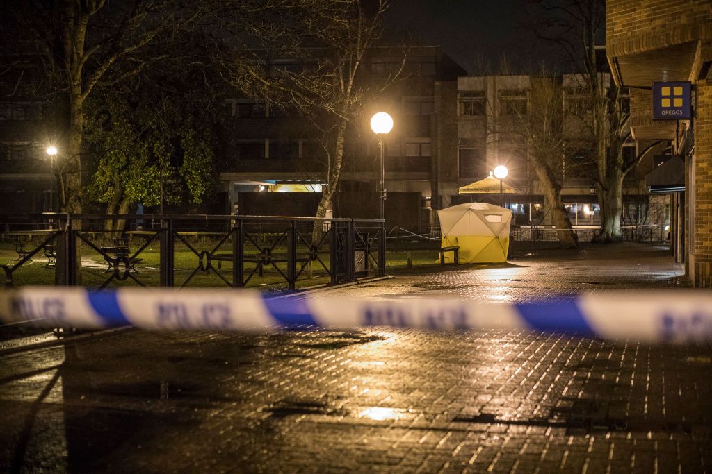 The street in Salisbury where a man was reportedly poisoned.