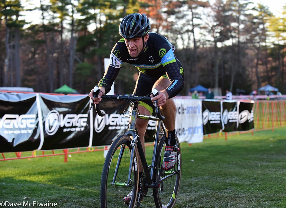 Joachim Parbo (Challenge Tires) coming through the start with one lap remaining
