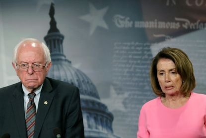 Sen. Bernie Sanders and House Minority Leader Nancy Pelosi.