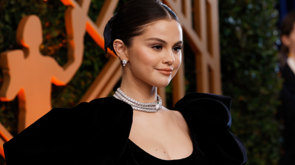 Selena Gomez attends the 28th Annual Screen Actors Guild Awards at Barker Hangar on February 27, 2022 in Santa Monica, California