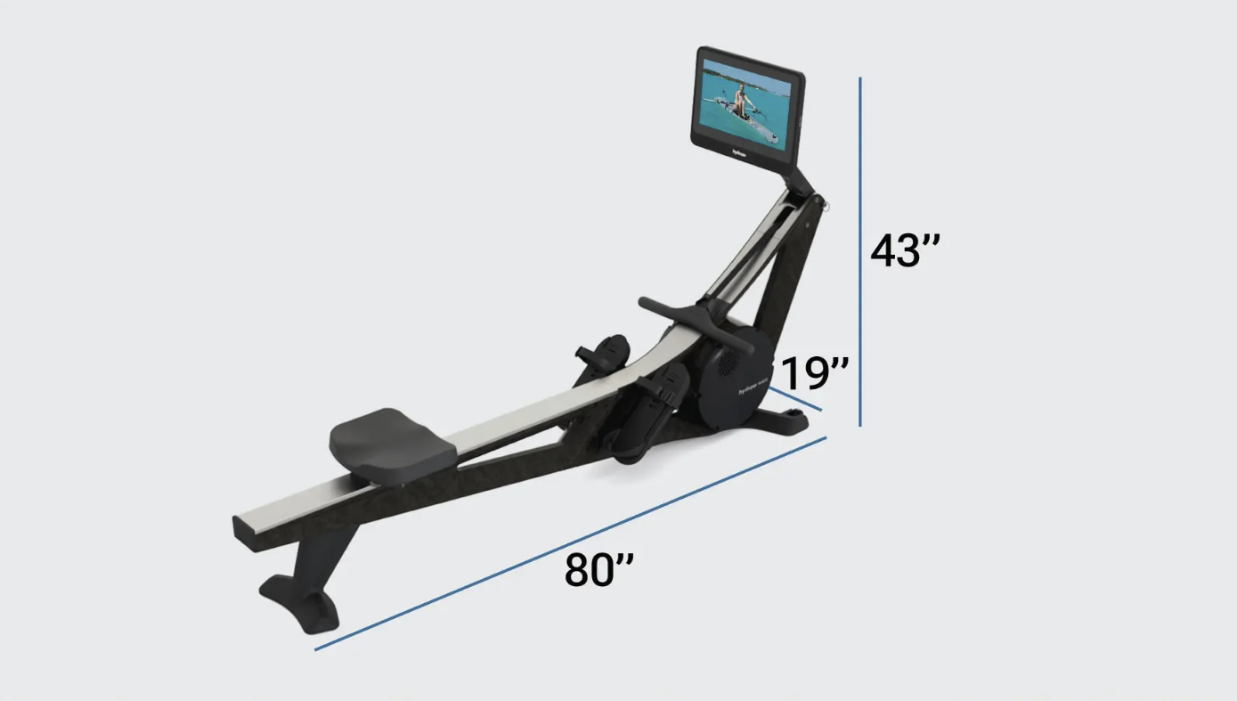 an image showing the dimensions of the Hydrow Wave
