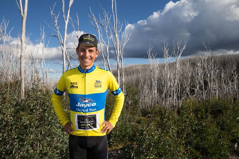 Esteban Chaves (Mitchelton-Scott) after taking his first win since 2016