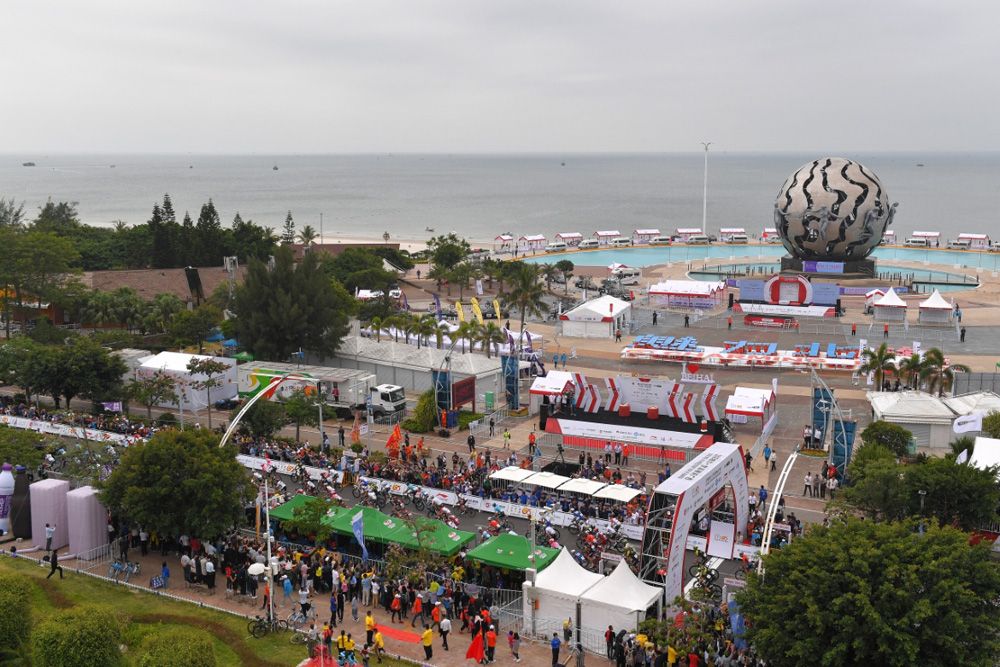 The view of the finish area