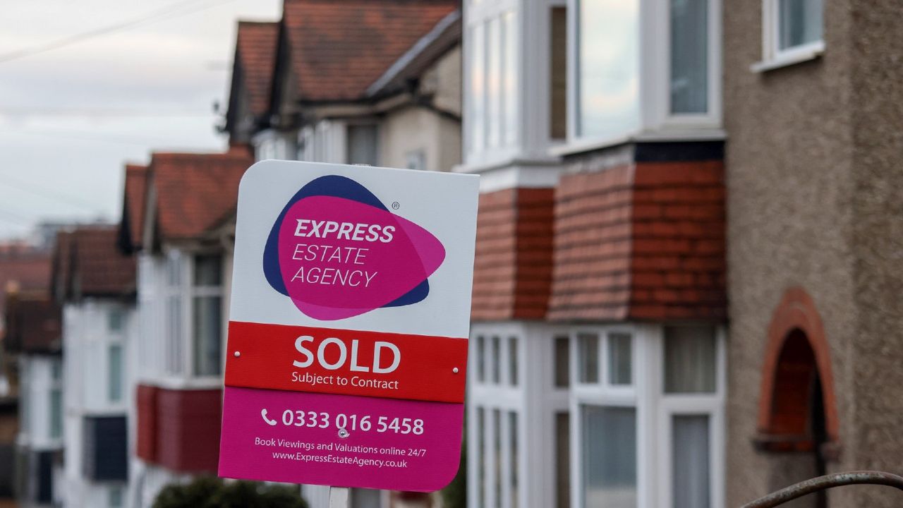 A ‘sold’ sign outside residential property in Brentwood, Essex