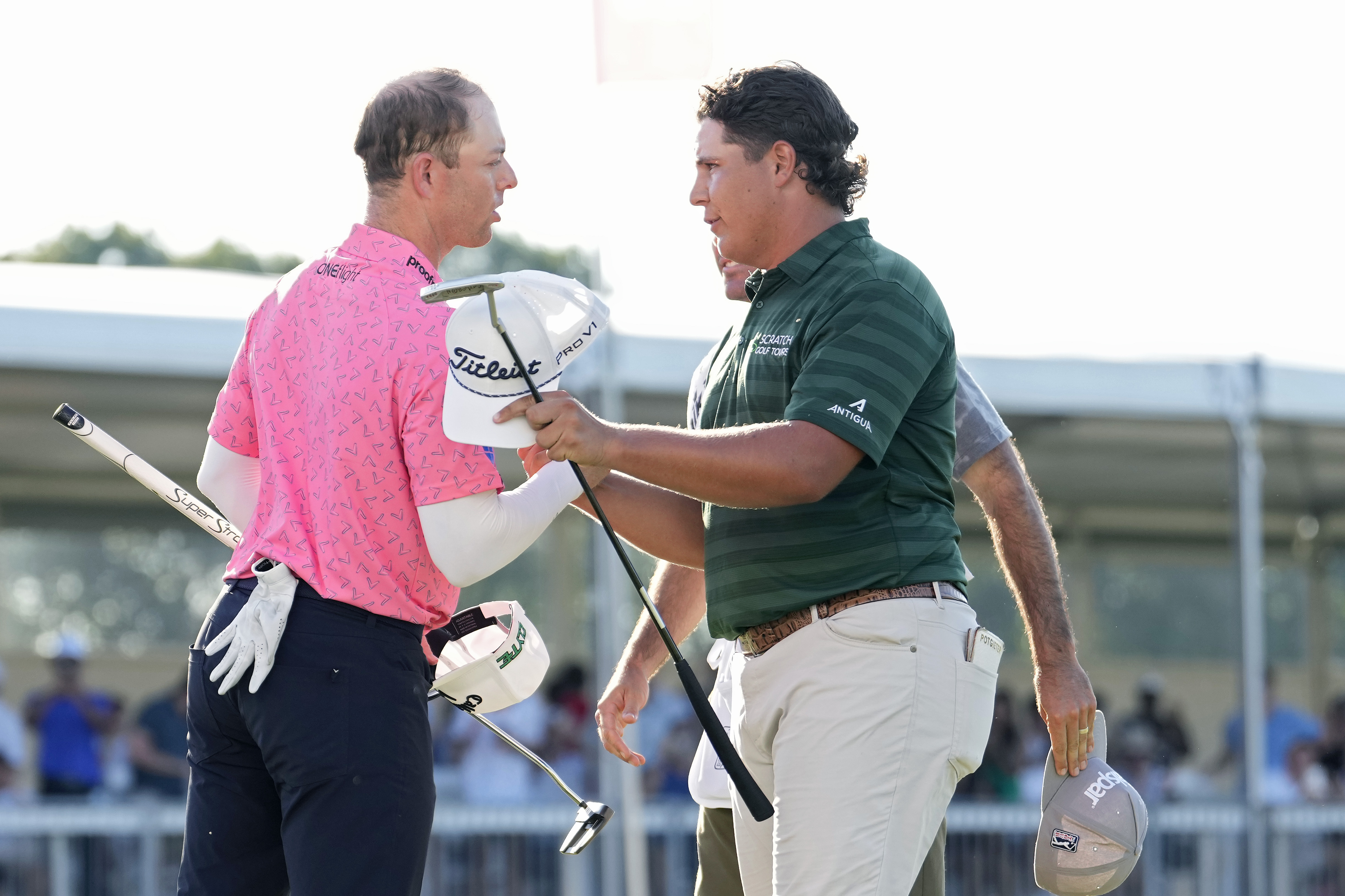 Max Greyserman and Aldrich Potgieter shake hands
